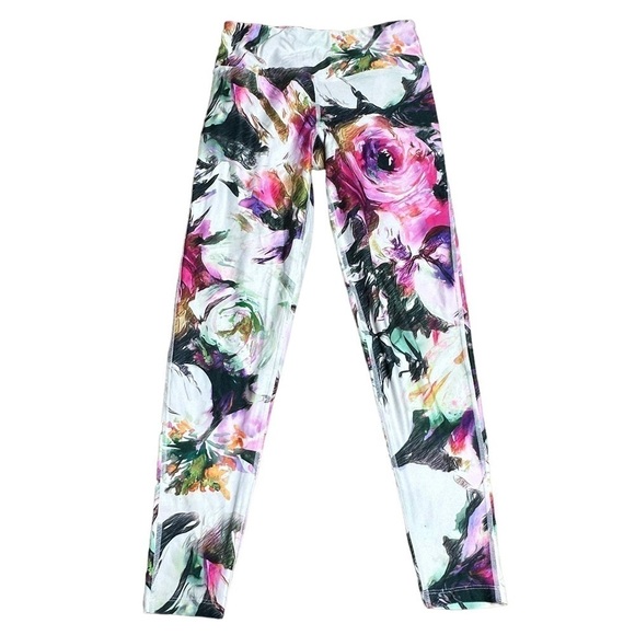 Betsey Johnson Performance floral leggings cropped XS - Picture 1 of 5